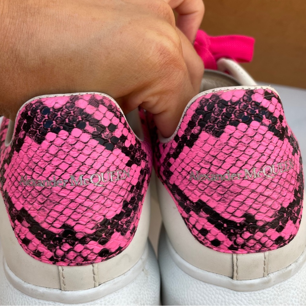 Alexander Mcqueen Larry Runway Python-Embossed Le… - image 6